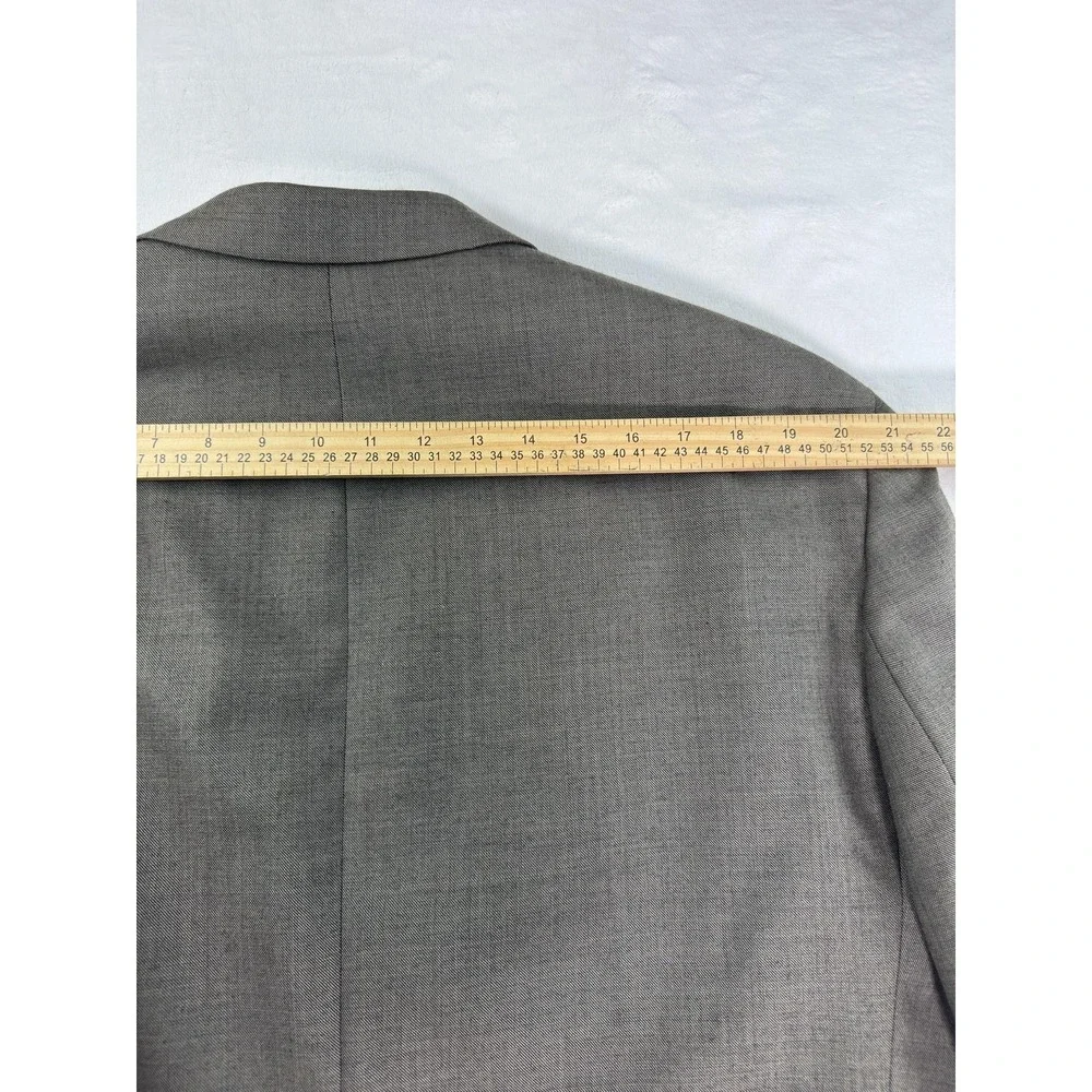 Ralph Lauren Suit Jacket Mens 46‎ Long Gray Wool Two Button Dillard's Classic